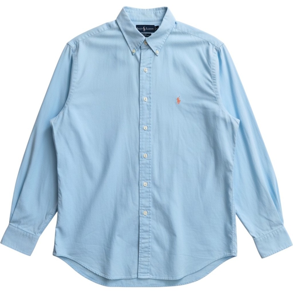 Polo Ralph Lauren Blake Shirt Mens XXL Light Blue Cotton Button Down Long Sleeve